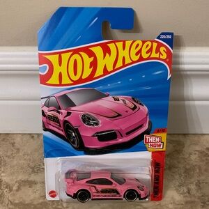 Hot Wheels Porsche 911 GT3 RS Pink Car Then and now 8/10 or 220/250 JBB35